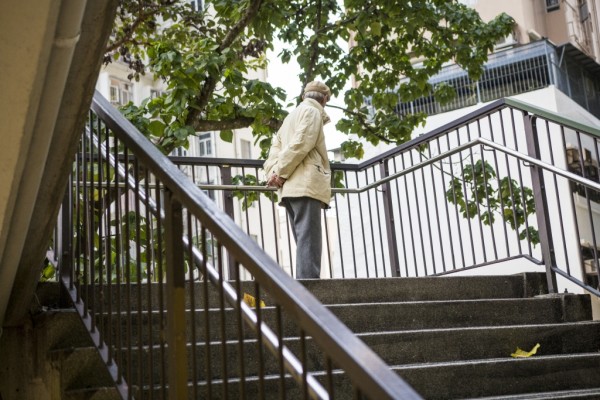 Staircase behind Lin Fa Kung